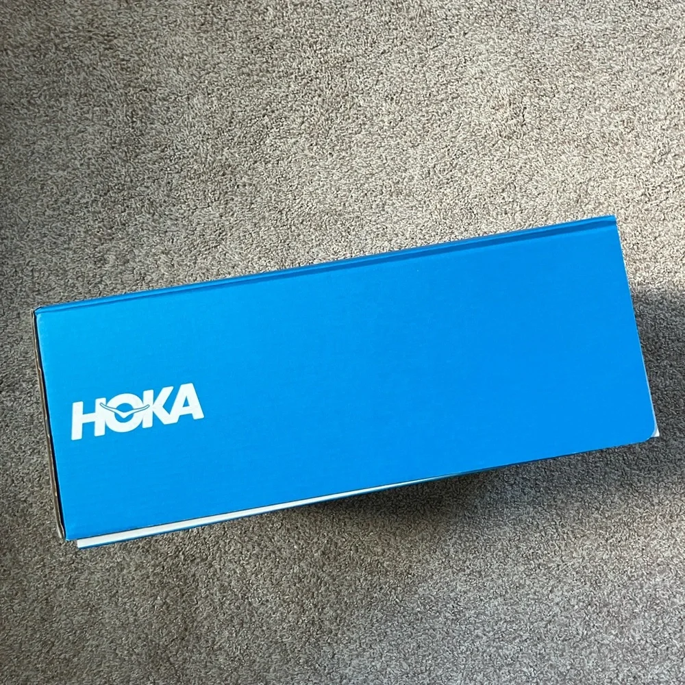 HOKA Running Shoe Box Brand New Blue White Clifton 10 - Picture 3 of 6